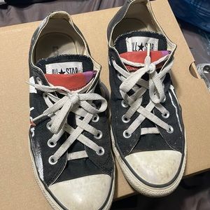 Painted-on converse low tops